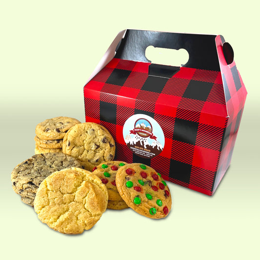 1 Dozen 2oz Mixed Traditional Cookies in Buffalo Plaid Box