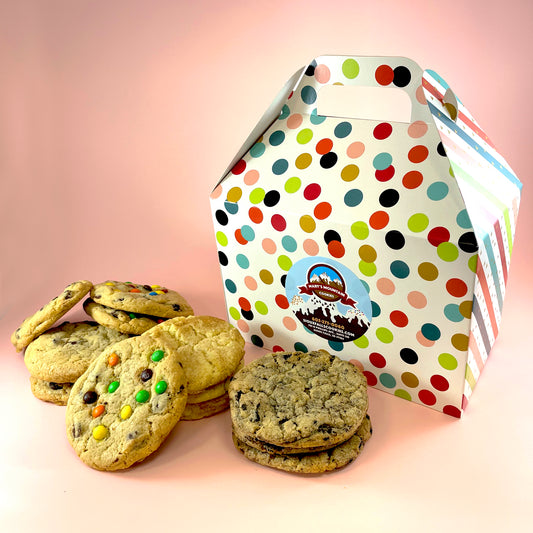 1 Dozen 2oz Mixed Traditional Cookies in Birthday Box