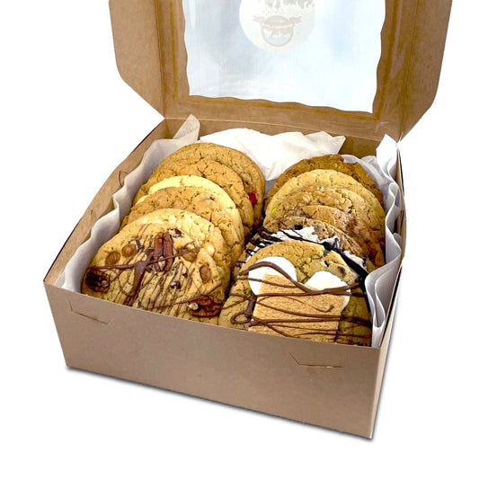 Box of Dozen 4oz Cookies - Mixed Flavors